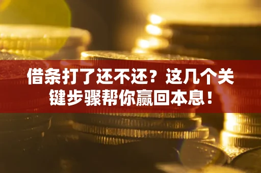 济南借条打了还不还？这几个关键步骤帮你赢回本息！