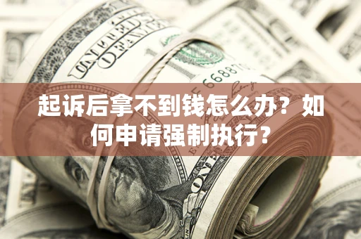 济南起诉后拿不到钱怎么办？如何申请强制执行？