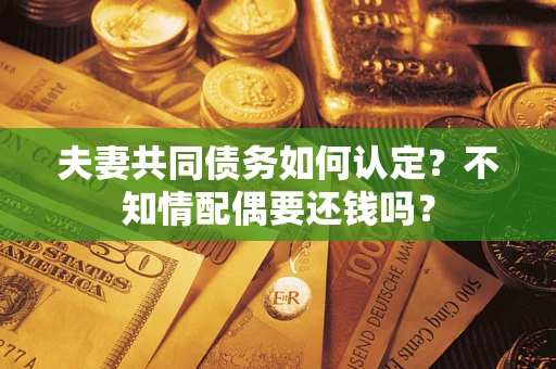 济南夫妻共同债务如何认定？不知情配偶要还钱吗？